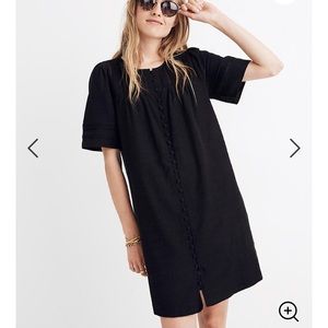 Madewell Short Sleeve Black Shift Dress - Size M